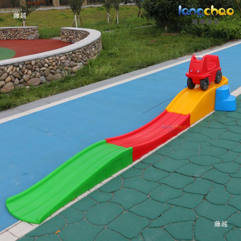 Children's Sled Track Toy Outdoor Children's Sled Three-stage Sled Plastic Skid Baby Balance Slide