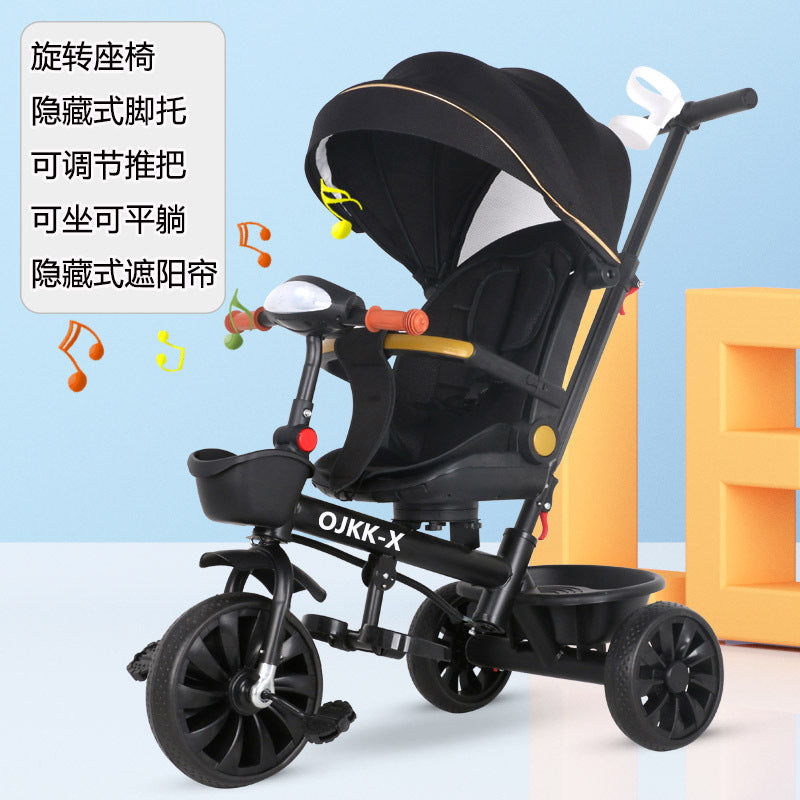 Multi-functional Children's Tricycle Baby Bicycle 1-3-6 Years Old Large Baby Stroller Stroller Bicycle