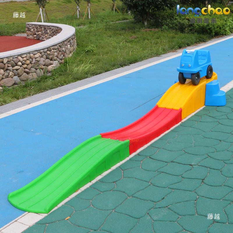 Children's Sled Track Toy Outdoor Children's Sled Three-stage Sled Plastic Skid Baby Balance Slide