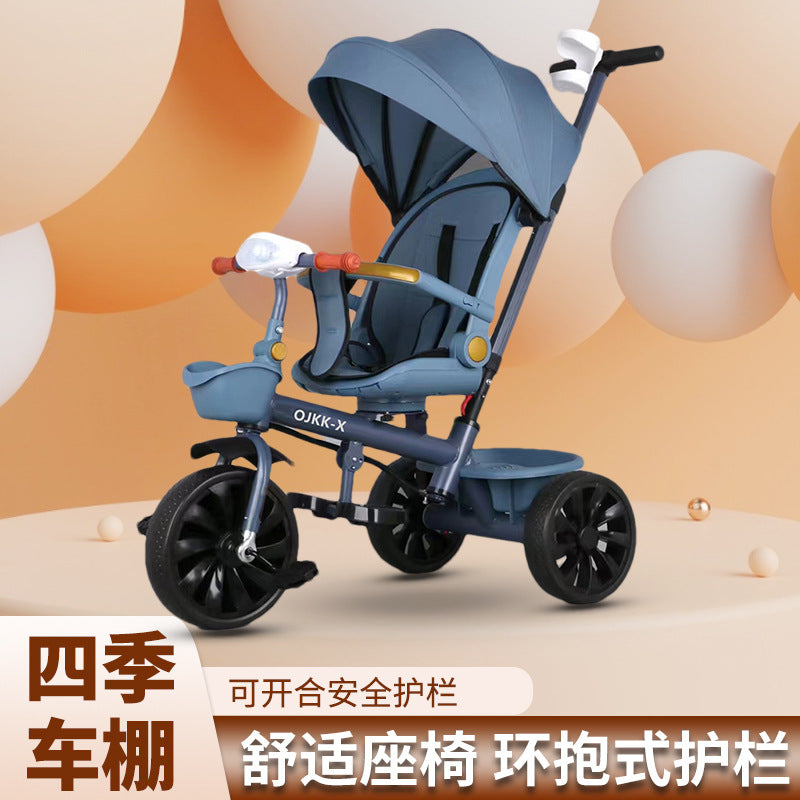 Multi-functional Children's Tricycle Baby Bicycle 1-3-6 Years Old Large Baby Stroller Stroller Bicycle