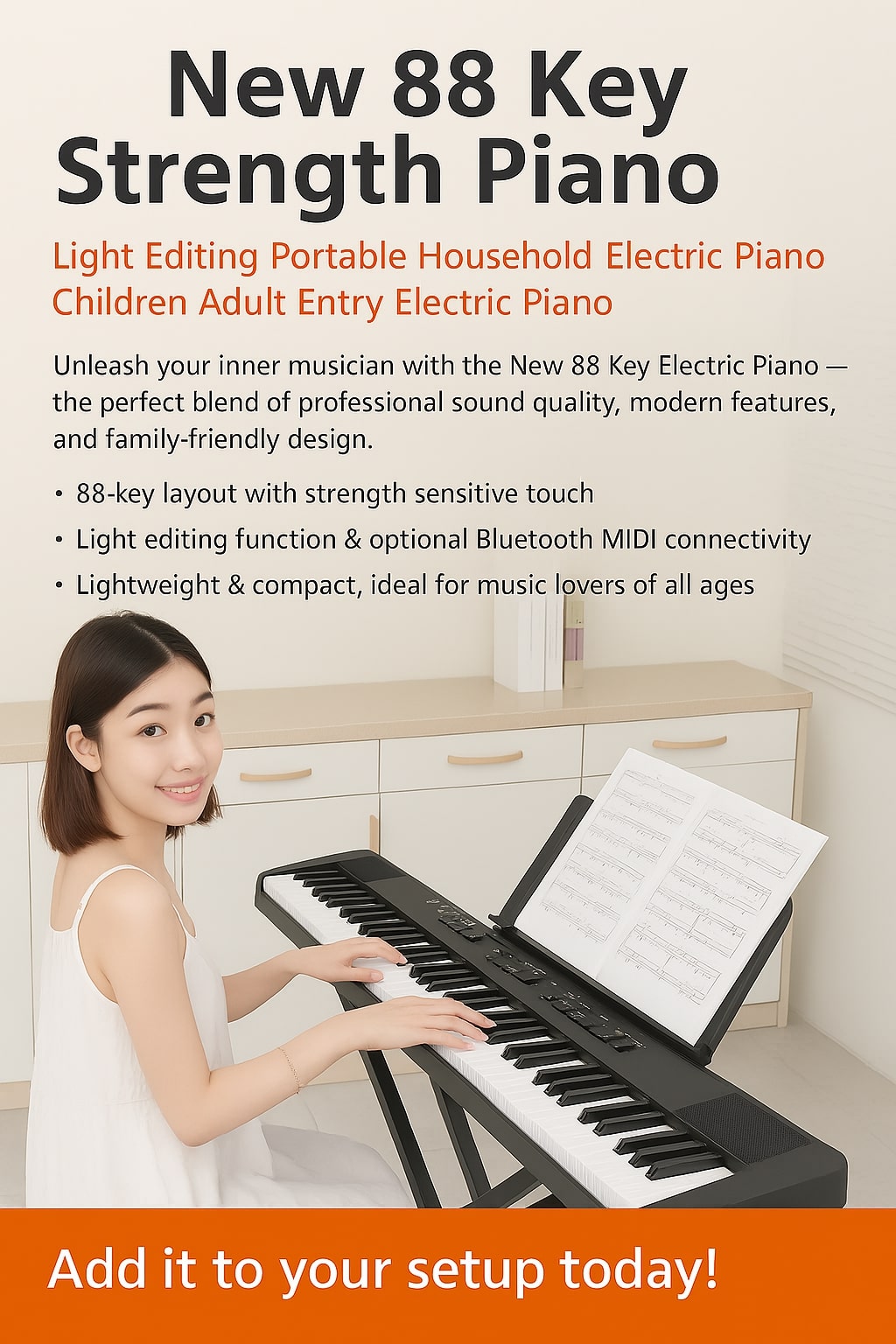 New Electric Piano Children Adult