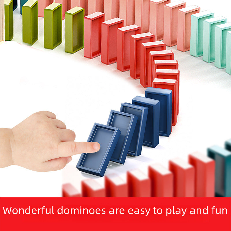Newch Wholesale New Net Red Dominoes Fun Automatic Electric Train Educational Children's Toys