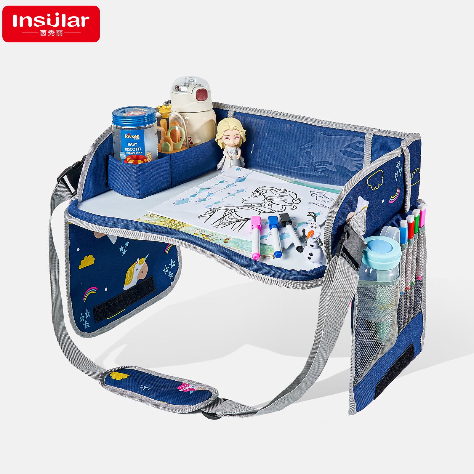 Children's Portable Travel Car Drawing Board Can Wipe Children's Drawing Board Car Whiteboard Drawing Board Tray Toy
