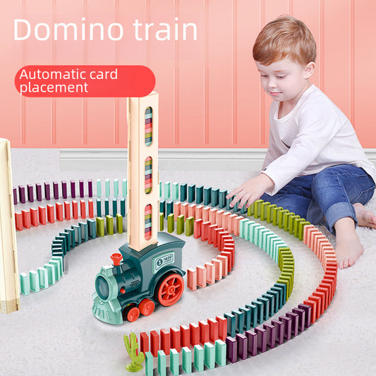 Newch Wholesale New Net Red Dominoes Fun Automatic Electric Train Educational Children's Toys